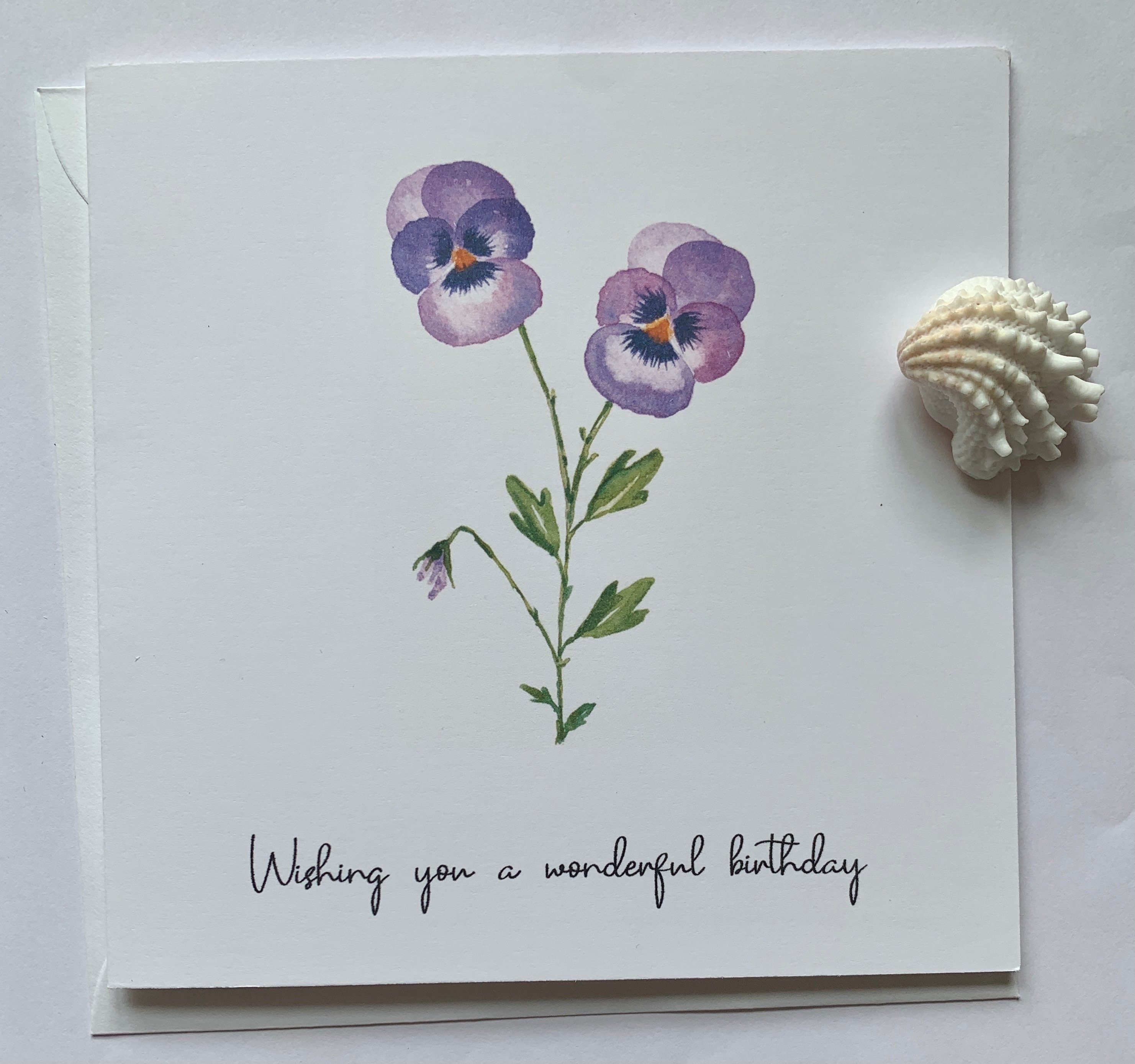 Floral Birthday Card Set: Watercolor Assorted Styles - Etsy