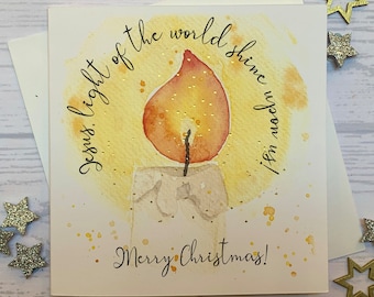 Watercolor Christmas Tree Christmas Card Contains Hand - Temu