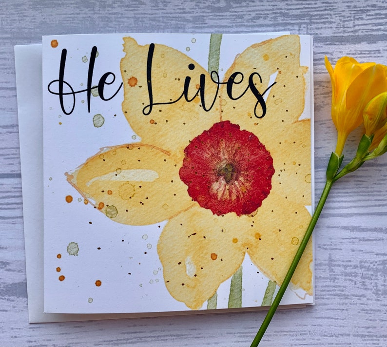 Easter Cards - Pack Of 5 - Spring Flowers And Lambs By Lucy Grossmith