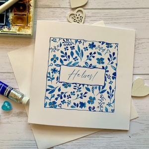 Paquet de cartes de Pâques. Belle conception d'aquarelle avec un He Lives ! message. Cartes de luxe.