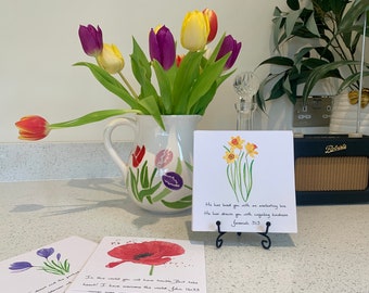 Floral Bible Verse Art Cards: Watercolor Christian Scripture, Set of 22
