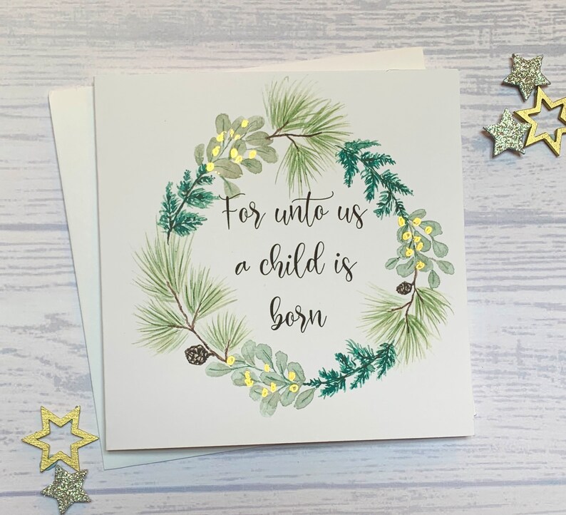 Pack of Christian Christmas Cards. Beautiful Hand Foiled and Etsy UK