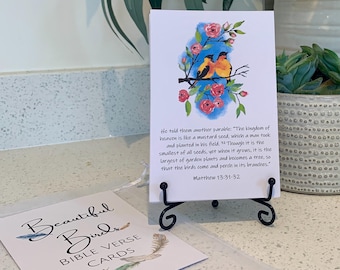 Watercolor Bird Bible Verse Cards: Christian Gift Set