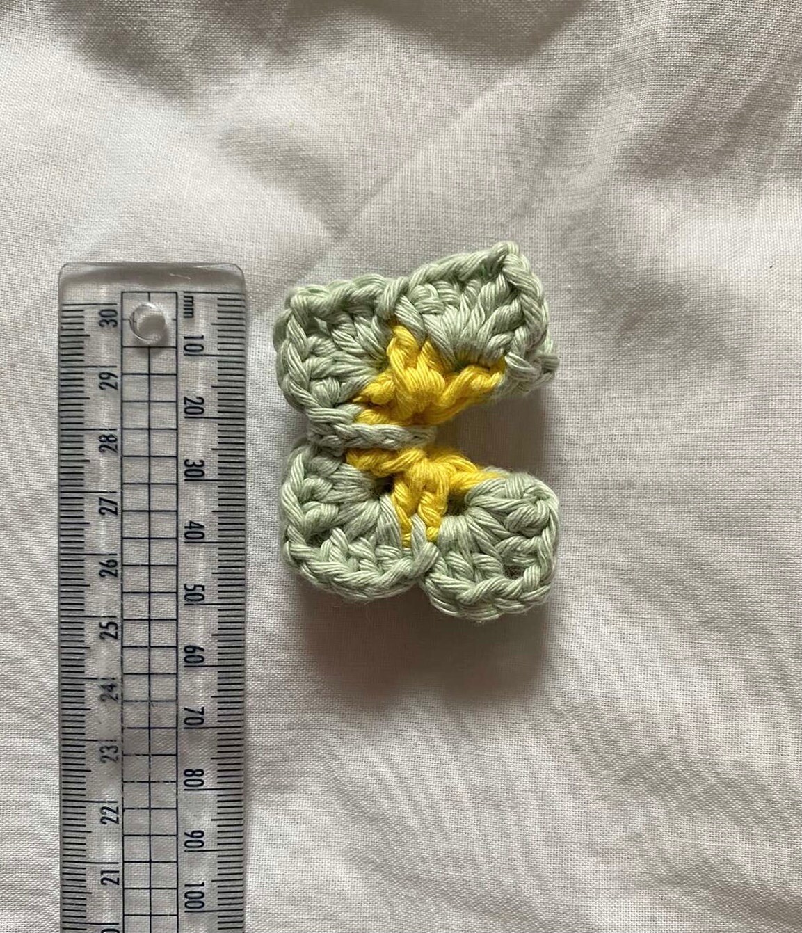 Small Crochet Butterfly Keychains Etsy