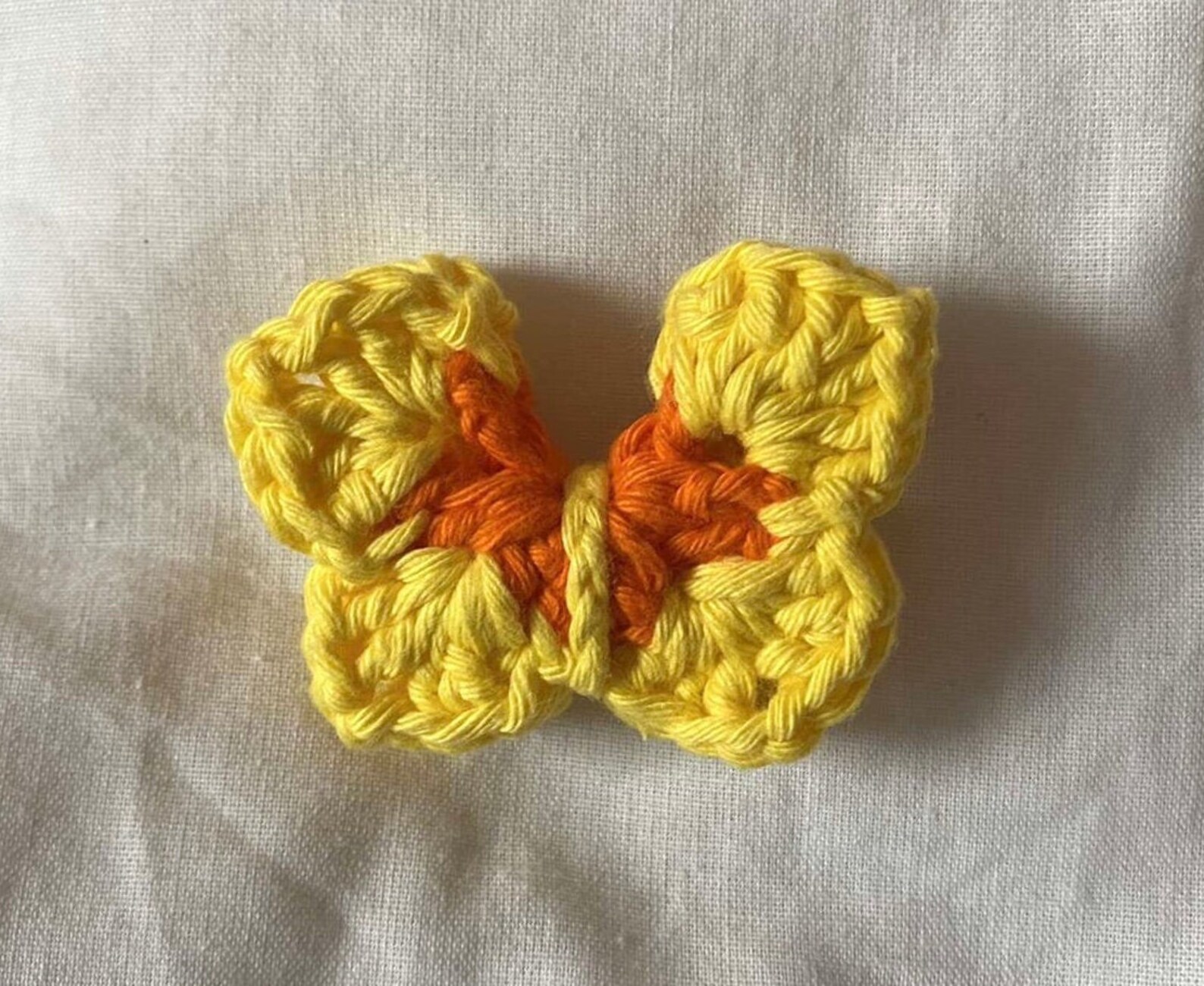 Small Crochet Butterfly Keychains Etsy