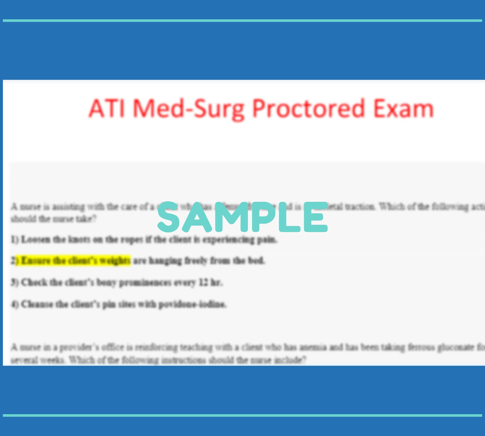 ATI MedSurg Proctored Exam 2019 Complete Version Latest Etsy