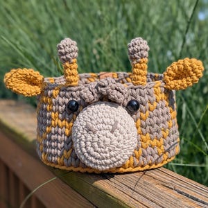 Adorable Giraffe Basket in Multiple Sizes - Perfect for a Safari-Themed Nursery - Handmade to Order