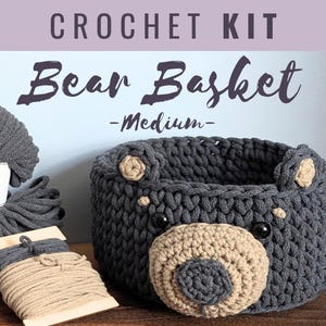 Kit | Bear Basket | Medium | DIY Crochet Kit