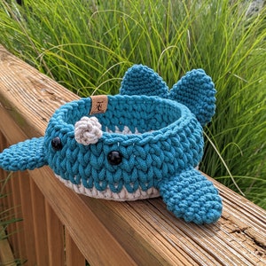 Medium Whale Basket for Ocean-themed Decor - Nautical Nursery - Handmade to Order