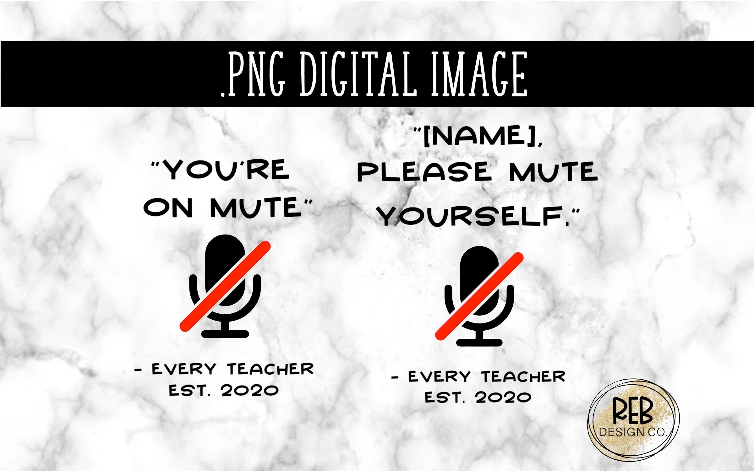 Mute Yourself You're On Mute Zoom Digital Learning Teacher | Etsy