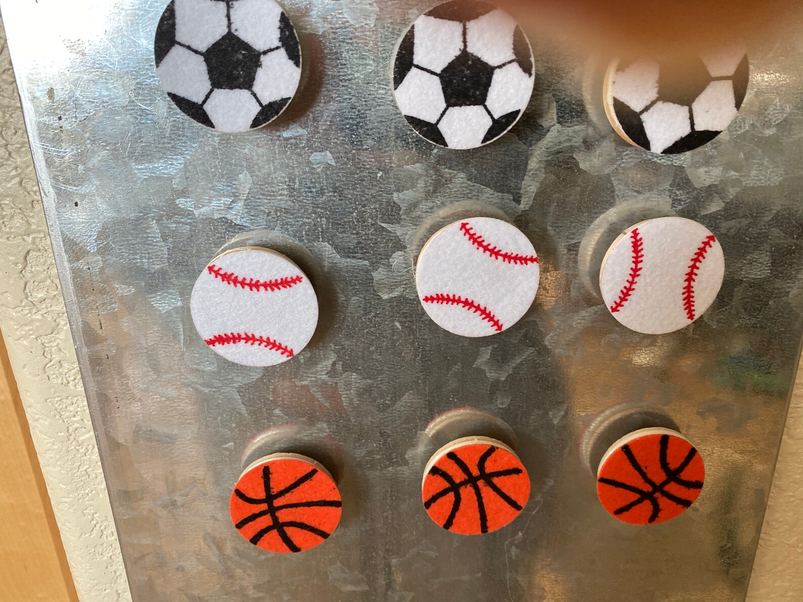 FELT FOOTBALL Set of Three Mancave Sports Decor Etsy