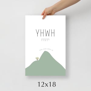 The One Who Is, Yahweh, God of Israel, Poster Print