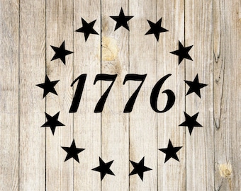 1776 Independence Day Betsy Ross American Flag 4th of July, Stars Svg, Png, Jpg Digital Download