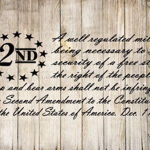 2nd Amendment American Flag SVG cut file, JPG, PNG Clip Art