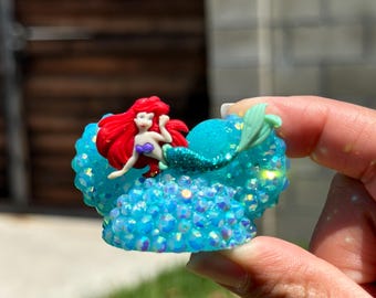 Adorno de pajita de La Sirenita