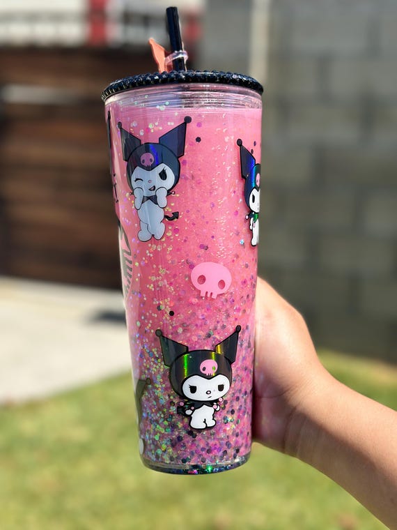 ピンクのクロミ、スノードームタンブラー - Etsy 日本