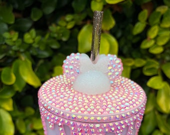 Minnie rhinestone straw topper, Starbucks, straw topper