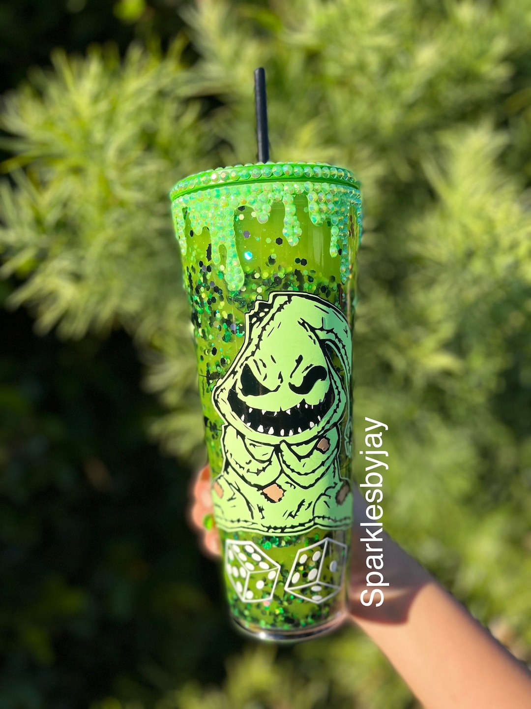 OOGIE Boogie Snow Globe Tumbler Disney Halloween Snow Globe Etsy