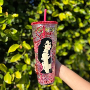 Selena snow globe tumbler, Selena, como la flor, Selena quintanilla, Selena cup, Selena tumbler, Starbucks cups