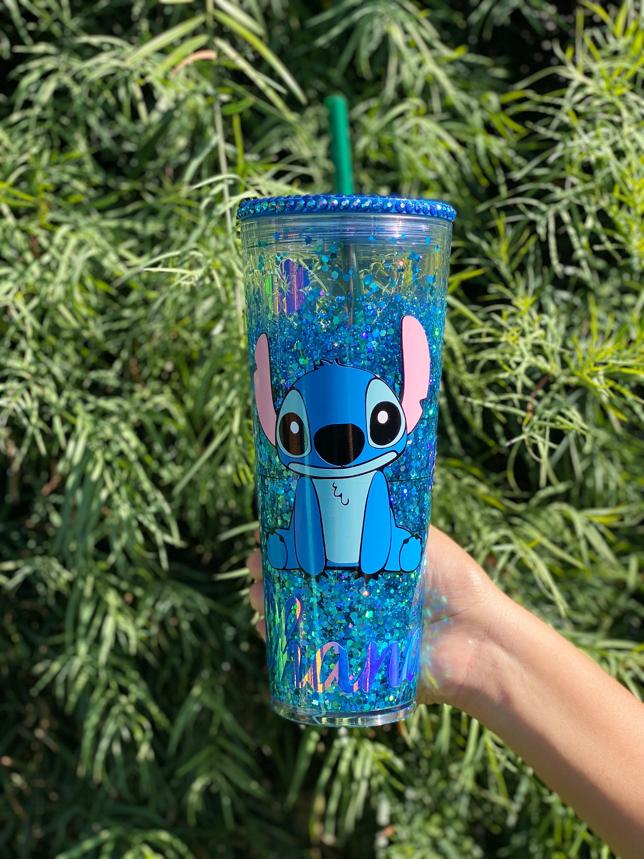Disney Lilo & Stitch True Blue Reusable Plastic Straws Set of 4
