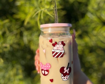 Disney snack glass can, Disney, Disney snacks, beer can, glass can