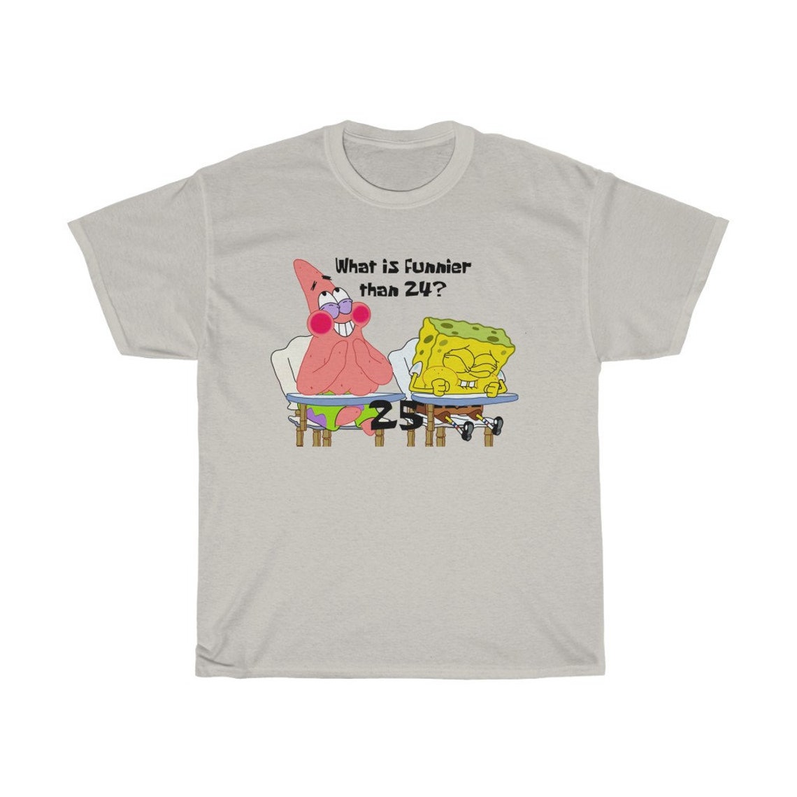 Was ist Funnier als 24 25 TShirt Spongebob Squarepants was Etsy
