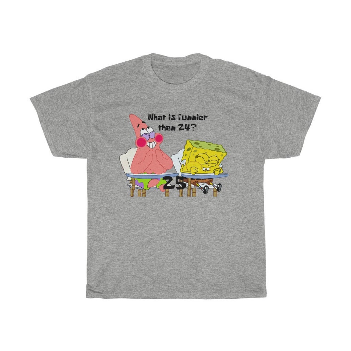 Was ist Funnier als 24 25 TShirt Spongebob Squarepants was Etsy