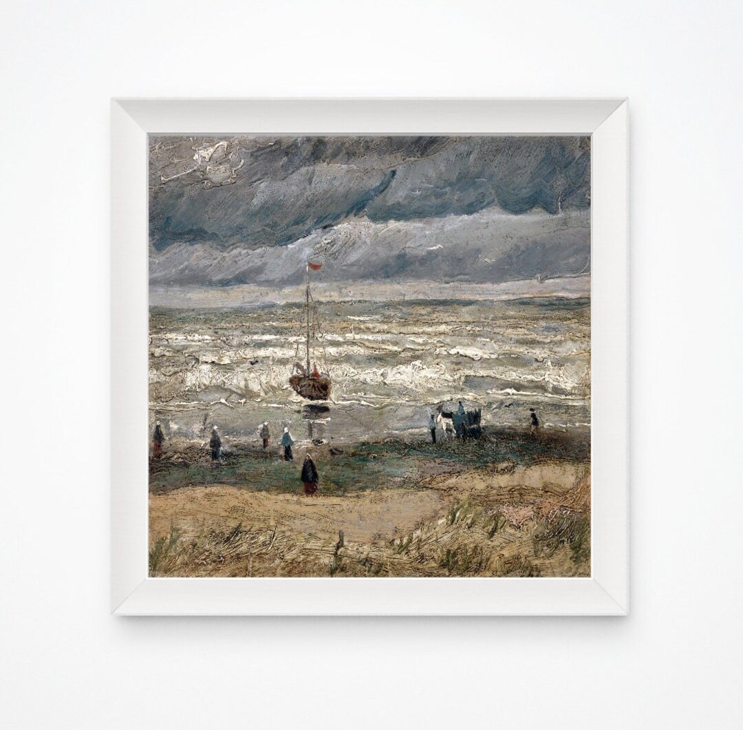 Vincent Van Gogh's Beach at Scheveningen in Stormy Weather Etsy