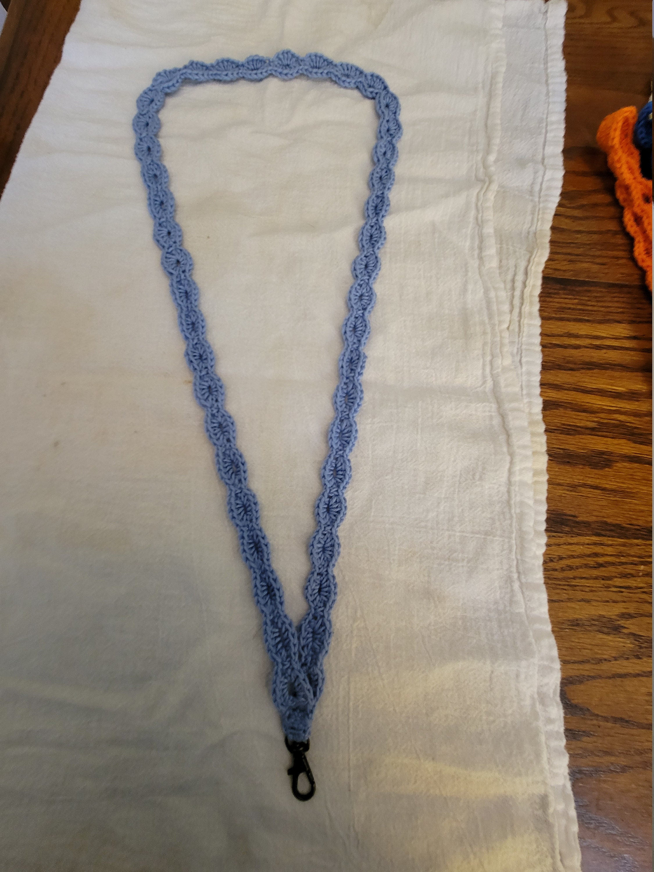 Crocheted Lanyard Etsy