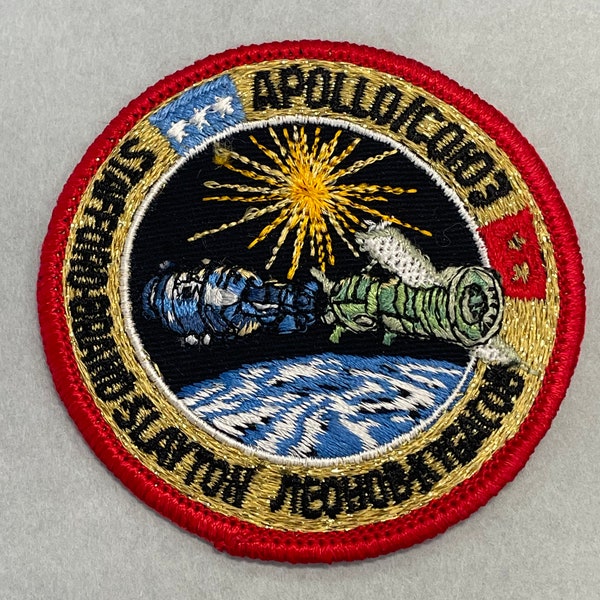 Vintage NASA Apollo Soyuz Test Project Space Mission Astronaut Patch