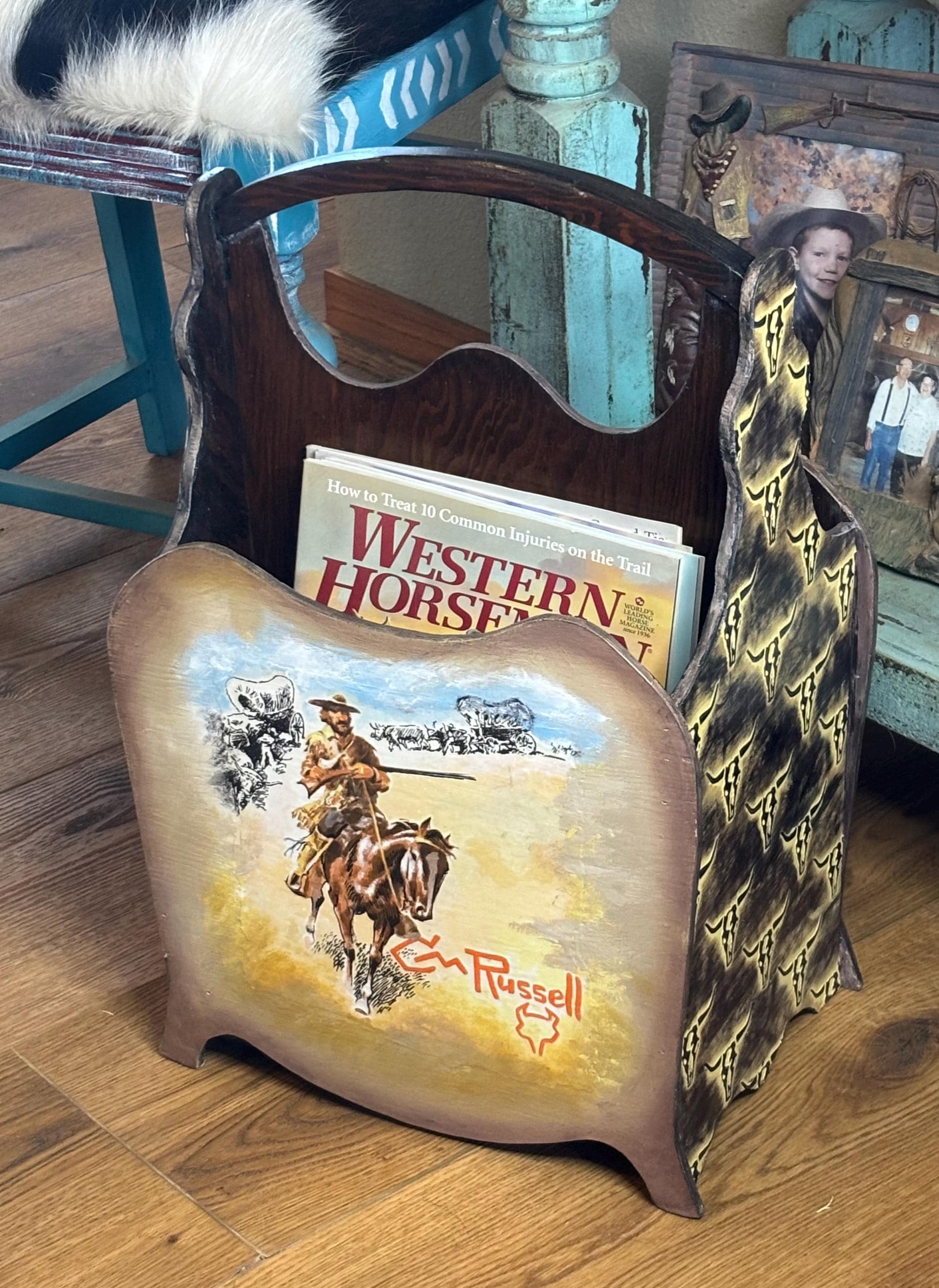 Western Magazine Rack - Etsy