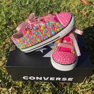 Custom pearl converse