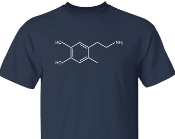 Dopamine Molecule T-Shirt | Chemist, Mental Health Apparel