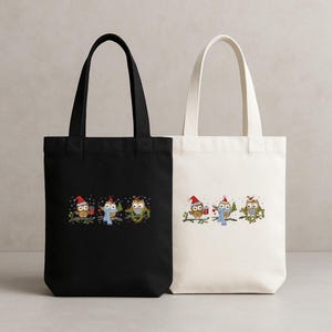 Christmas Owls Cross Stitch Pattern: Festive Winter Animals (PDF Pattern