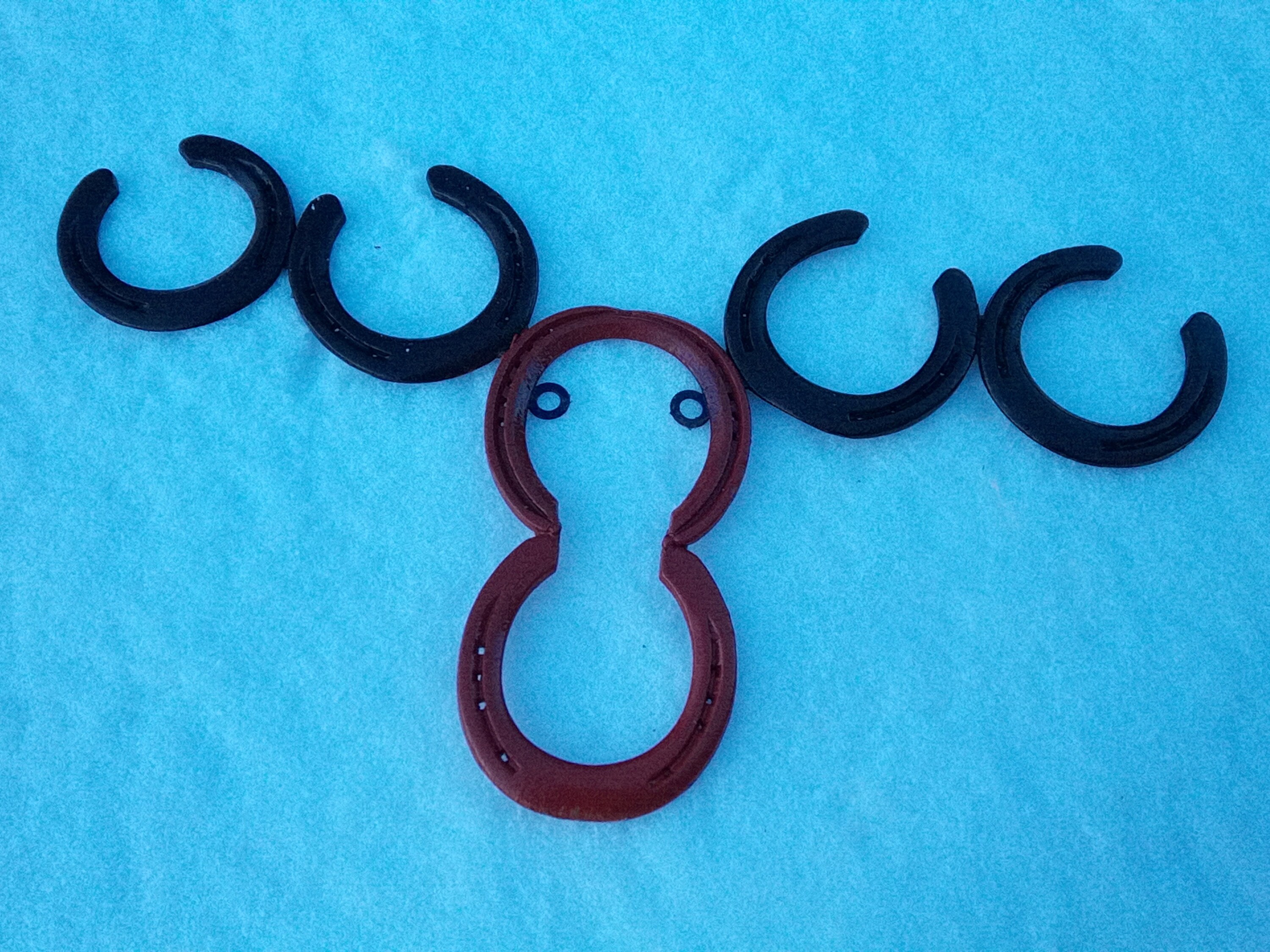 Horseshoe Moose Wall Hanging Etsy UK