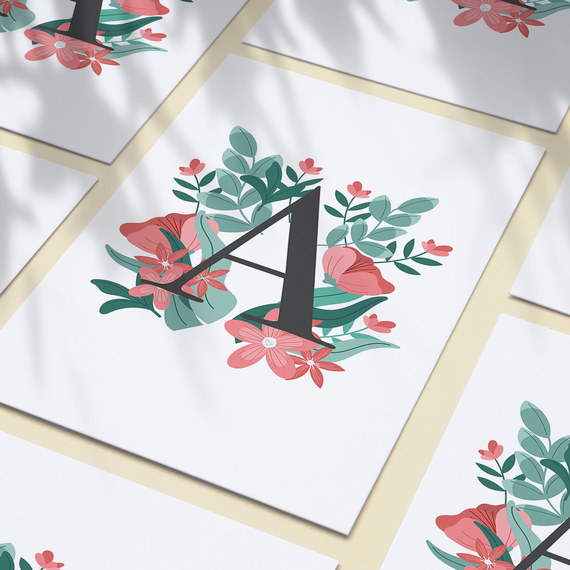 A4 Digital Download, Letters, Alphabets, A, Gift, Wall Art, Home ...