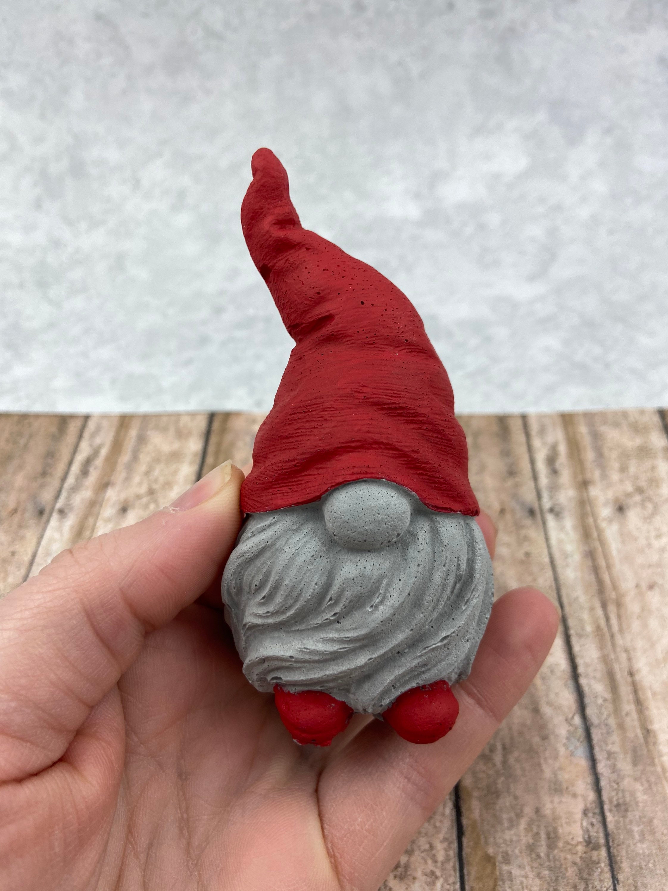 Yard Gnome Cement Statue Concrete Gnome Lawn Decor Etsy