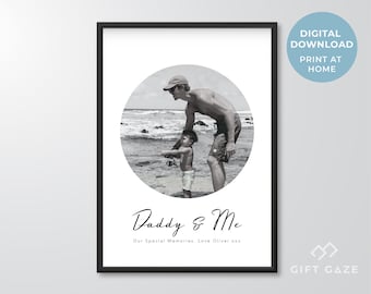 Personalisiertes Daddy und Ich Fotogeschenk: Vatertagsdruck | Papa Geburtstagsgeschenk (Digitaler Download)
