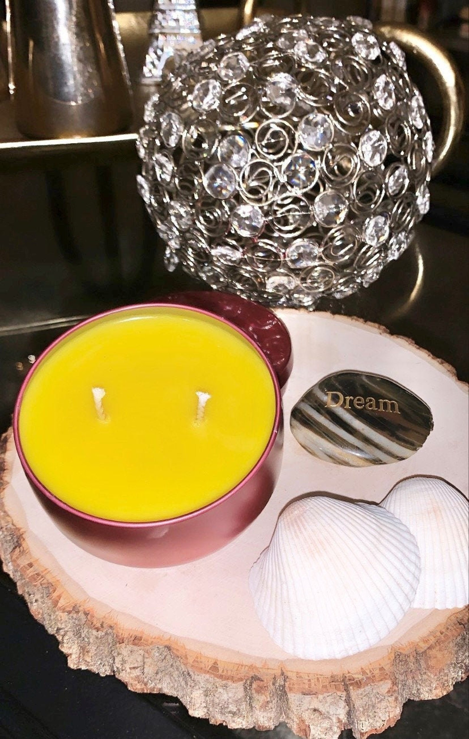 massage oil candle