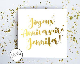 Joyeux Anniversaire Carlin Etsy Uk