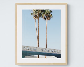 Palm Springs City Hall Art Print, Digital Download, California Photography, Home and Wall Decor, Modern Architecture Photography Print