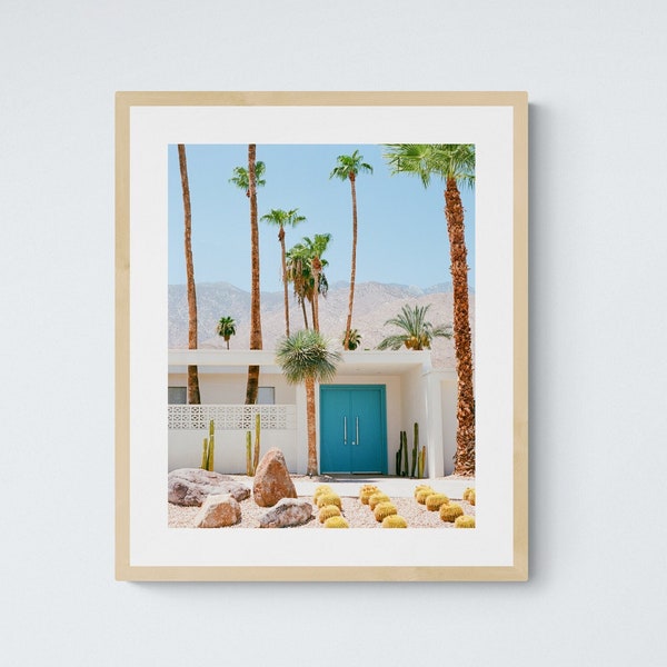 Midcentury Modern Palm Springs California Digital Download Art Print, Printable Wall Art, 35mm Film Photography, Trendy Home and Wall Decor