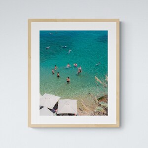 Corfu Greece Beach Club Digital Download Art Print, Greek Islands Photography, Tropical Beach Photography Gallery Wall Decor