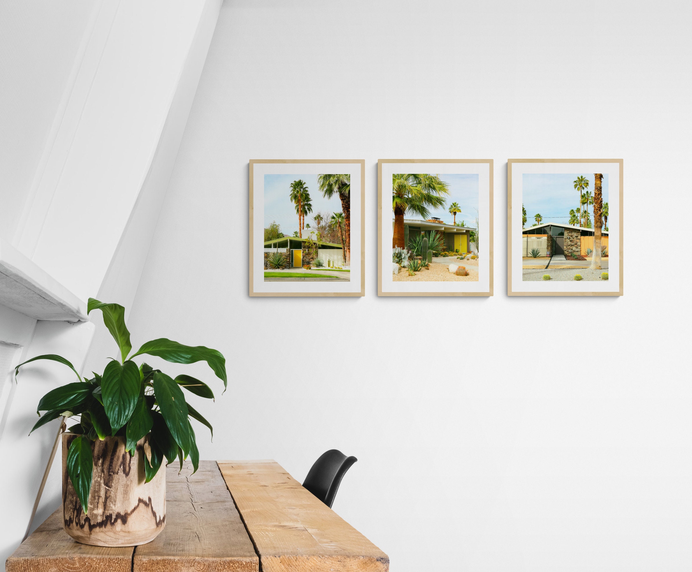 3er Set Palm Springs Türen Digitaler Download Kunstdrucke | Etsy