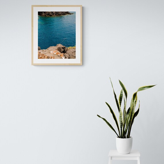 Coastal Santorini Greece Printable Wall Decor Digital - Etsy