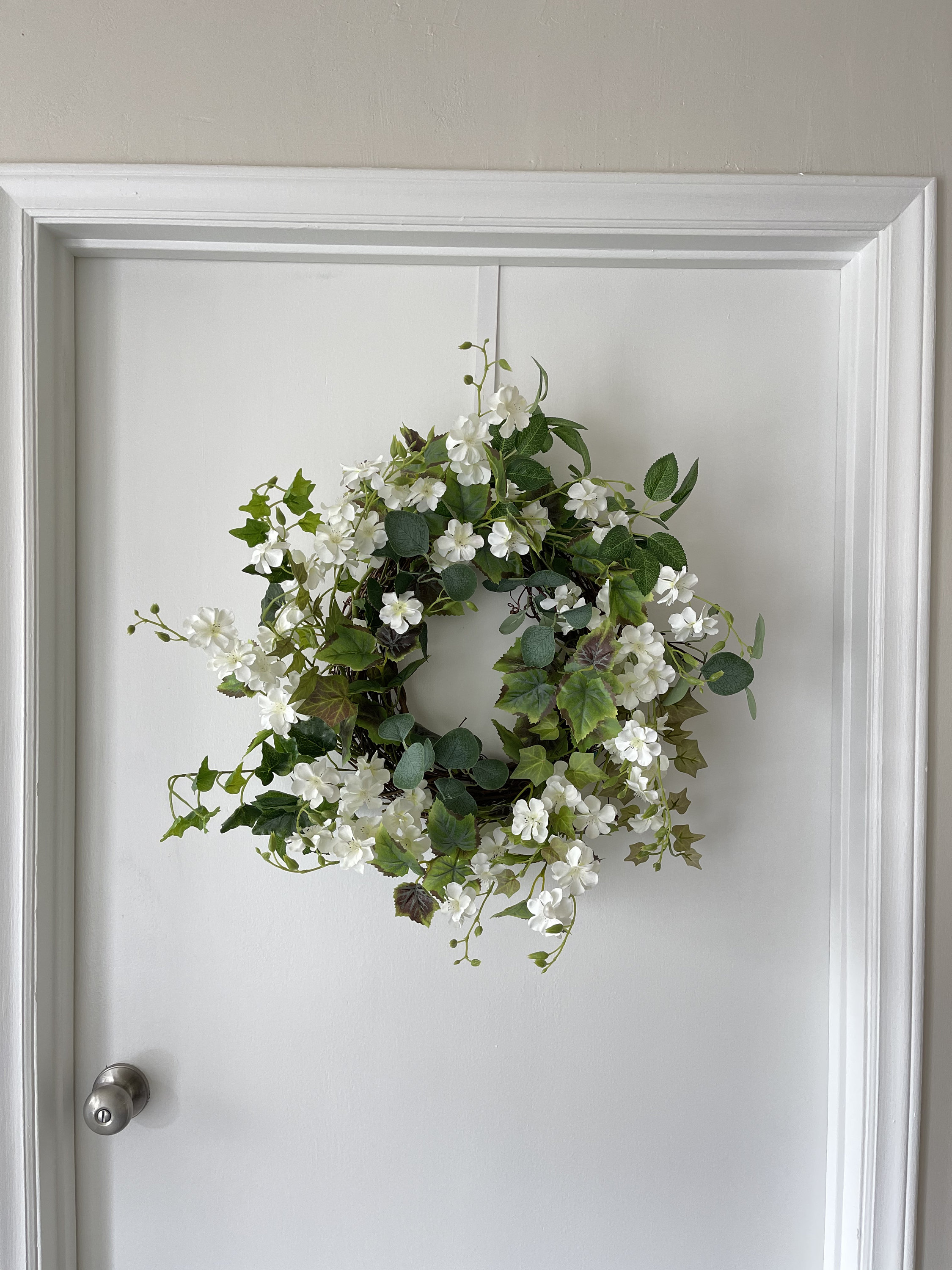 24 white Summer Wreath door wreaths for front door outside Etsy