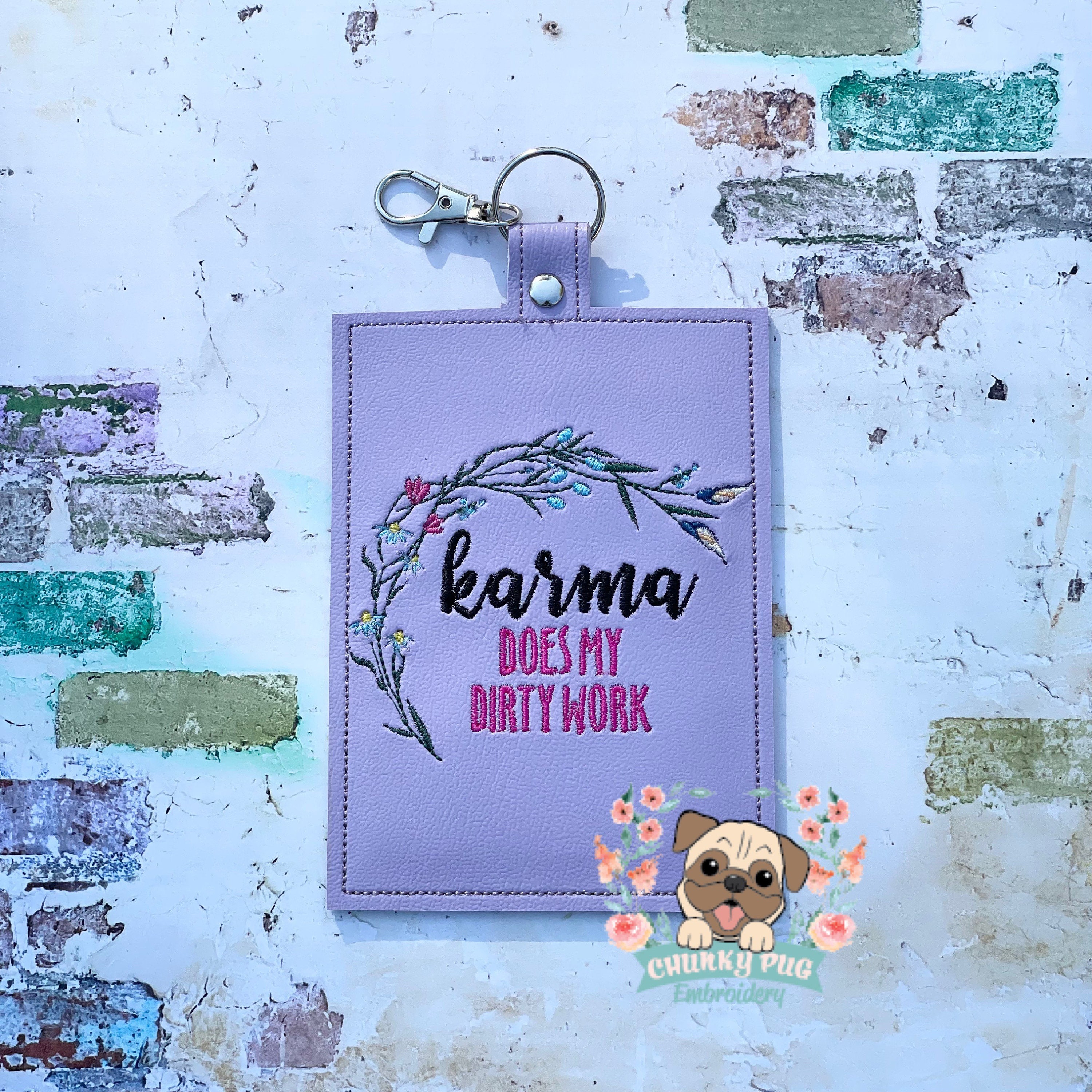 Karma Vaccine Card Holder Vaccination Card Holder Badge - Etsy