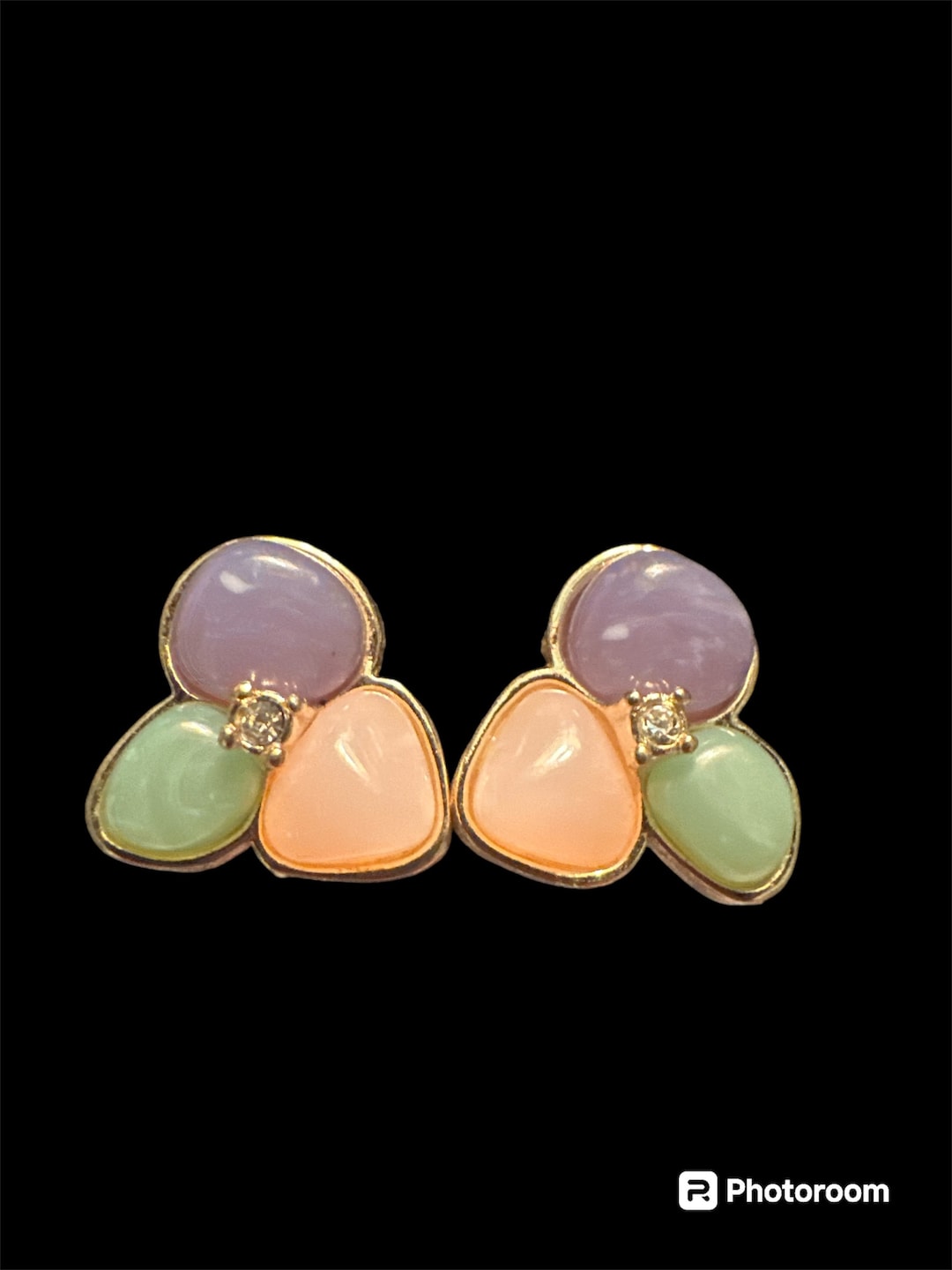 Pastel Clip On Earrings Handmade & Painted