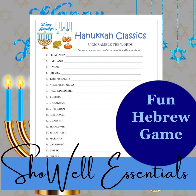 Hanukkah games kids