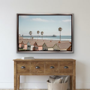 Oceanside California Beach Photograph, Coastal California Wall Art, San Diego CA, lifeguard tower, beach decor (Print Only or Framed)